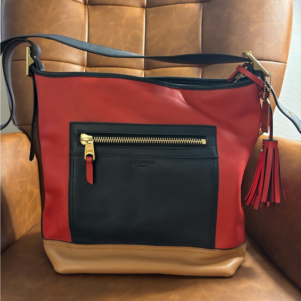 Leather Coach bag